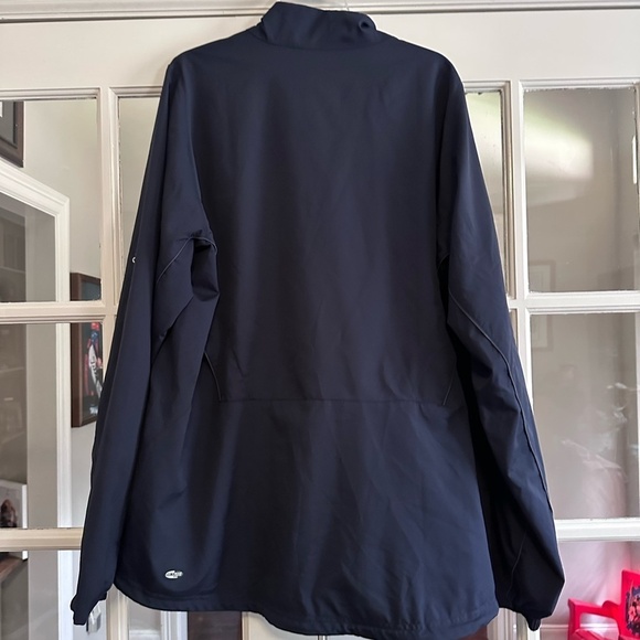 Adidas Blue Windbreaker Jacket Zip-Up Athletic - Picture 3 of 4